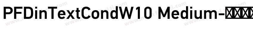 PFDinTextCondW10 Medium字体转换